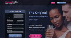 Desktop Screenshot of interracialmatch.com